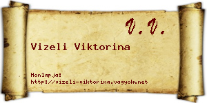 Vizeli Viktorina névjegykártya